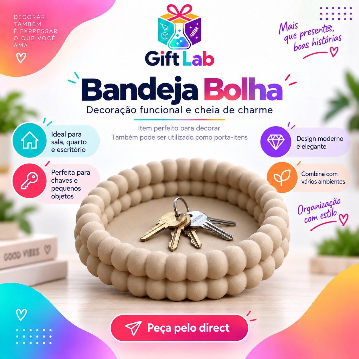 Bandeja de Bolhas Moderna
